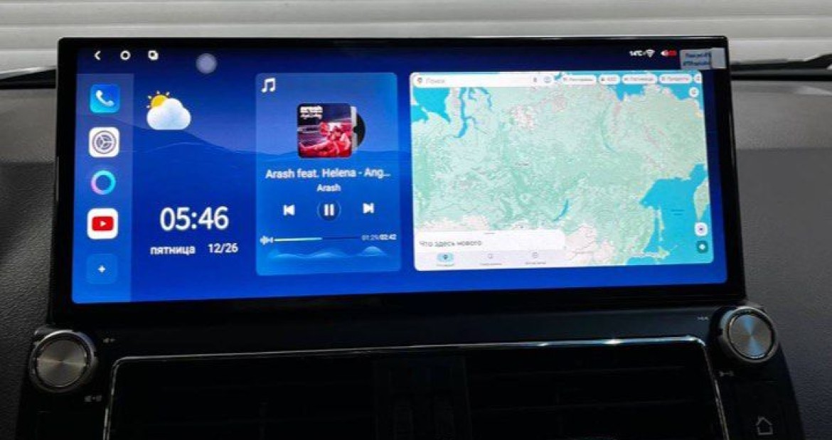 Установили широкоформатную Android-магнитолу на Toyota Land Cruiser Prado! Автомагнитолы от D-audio